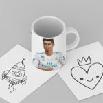 ماگ کریستیانو رونالدو تک رنگ | Cristiano Ronaldo